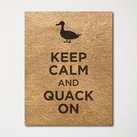 Keep Calm & Quack On - Fine Art Print Farbauswahl Kaufe 3 Und Erhalte 1 Gratis Benutzerdefinierte Drucke Verfügbar von BisonsPrintCo