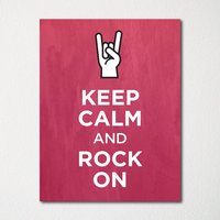 Keep Calm & Rock On - Fine Art Print Farbauswahl Kaufe 3 Und Erhalte 1 Gratis Benutzerdefinierte Drucke Verfügbar von BisonsPrintCo