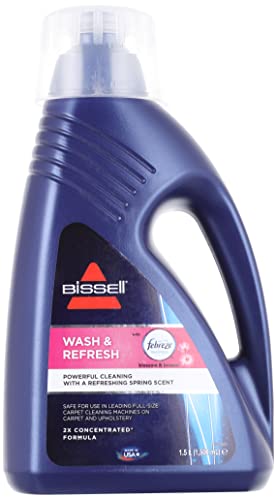 BISSELL Wash & Refresh Febreze Carpet Cleaner Shampoo | Konzentrierte 2-fache Formel entfernt Flecken und neutralisiert Gerüche | Zur Verwendung mit allen führenden Teppichreinigern | 1078N von Bissell