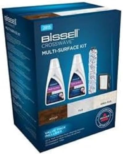 BISSELL Zubehör-Set Vorteilspack | Original 2 x 1 L Multi Surface-Reinigungsmittel Mehrflächen-Bürstenwalze | 1 x Filter | Ideal für Ihren CrossWave 17132, 2225N, 2582N oder 25821 | 2815 von Bissell