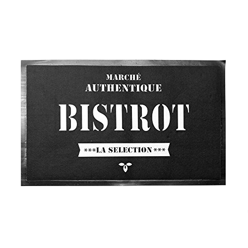 Bistrot Bistro ta3427 Küchenteppich, Polyester PVC Vichy beige 70,5 x 45 x 0,2 cm von Bistrot