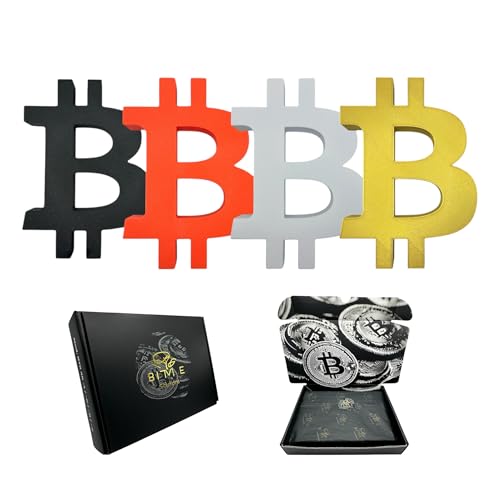BitME Solutions | Bitcoin Krypto Statue | Deko Geschenke für Männer | Crypto Gaming Deko | BTC Büro Dekoration | Kryptowährung | Geburtstagsgeschenk für Männer (Orange) von BitME Solutions