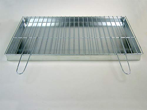 Aschekasten und Grillrost mit Klappgriffen 70x40 cm im Set Grillkamin Aschekasten und Grillrost mit Klappgriffen 70x40 cm im Set Grillkamin von BitWa