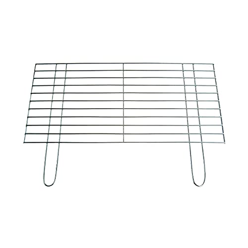 BitWa 54x34cm Grillrost stabile und schwere Ausführung mit Zwei festen Handgriffen Grillkamin Kamin Gartengrill für Buschbeck Holzkohlegrill oder Gasgrill Auflagestäbe Ø 4mm 540x 340 mm von BitWa