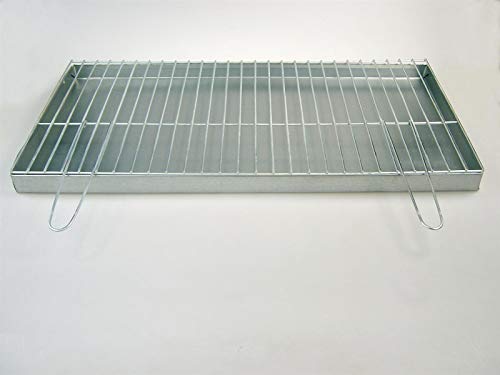 BitWa Aschekasten und Grillrost mit Klappgriffen 80x40 cm im Set Grillkamin von BitWa