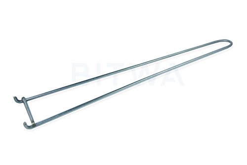 BitWa Griff für Grillrost Edelstahl Grillrostheber Handgriff Grillgitter Griff Lifter Rostheber Grillgriff massiv von BitWa