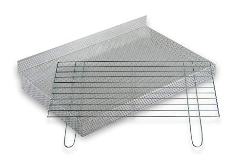 BitWa Grillrost 4mm und Kohlerost 60x40 cm im Set Grillkamin von BitWa