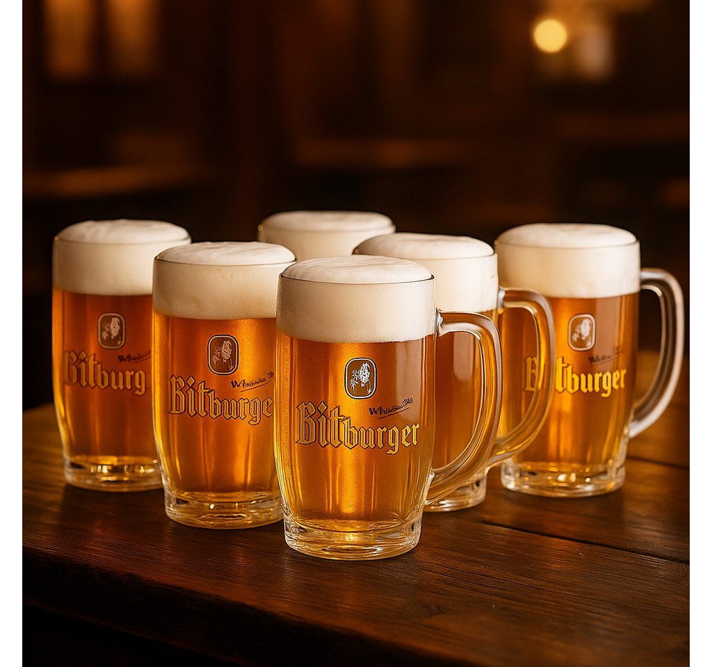 Bitburger Bierglas Bitburger Bierkrug Set 6× 0,3 L – Original Biergläser – Geeicht Bitburger Bierglas Bitburger Bierkrug Set 6× 0,3 L – Original Biergläser – Geeicht von Bitburger