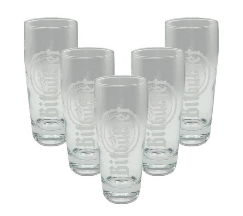 Bitburger Bierglas Bitburger Willi Glas 6er-Set Bierglas 0,2l geeicht von Bitburger