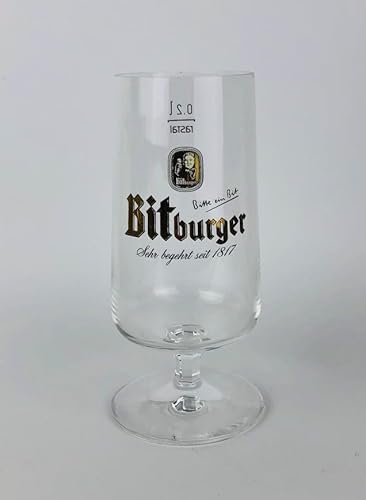 Bitburger Glas Glas/Glas/Bierglas/Biergläser/Gläser/Bier/Gastro/Bar/Sammler/Sammel / 1 Stück Bitburger Glas Glas/Glas/Bierglas/Biergläser/Gläser/Bier/Gastro/Bar/Sammler/Sammel / 1 Stück von Bitburger