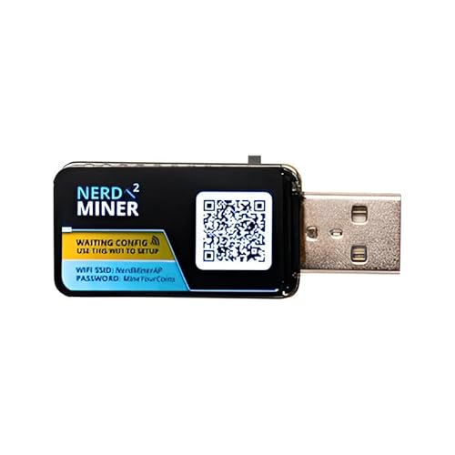 Bitcoin Merch® NerdMiner 2 - Großer Bildschirm USB Solo Miner mit WiFi von Bitcoin Merch