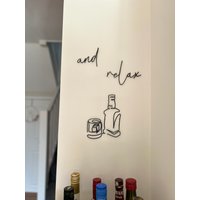 Wire Whiskey | Wandkunst Drahtphrasen Bar Dekor Draht-Küchendekor Einweihungsgeschenke Geschenke Zum Vatertag von BiteOfTheCherryByJul
