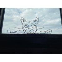 Peek-A-Boo Katzendraht-Kunst | Draht-Kätzchen-Türaufsatz Geschenk Für Katzenliebhaber Katzen-Wand-Dekor von BiteOfTheCherryByJul