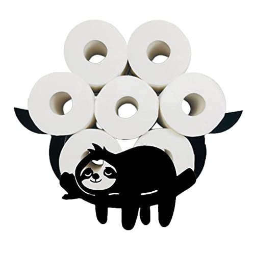 Bitong Toilettenpapierhalter Schwarz, Toilettenpapierhalter, Papier Aufbewahrungsregal Mit Lustigem Design, Eleganter Und Lustiger Klopapierhalter Aufbewahrung von Bitong