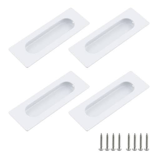 Bitray 4 Stück versenkte Türgriffe aus Edelstahl, bündig mit Fingergriffen für Schiebetüren und Scheunentüren – 12 cm Länge Bitray 4 Stück versenkte Türgriffe aus Edelstahl, bündig mit Fingergriffen für Schiebetüren und Scheunentüren – 12 cm Länge von Bitray