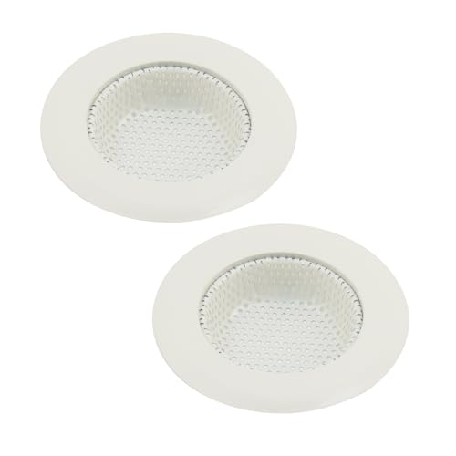 Bitray Abflusssieb für die Küchenspüle, Edelstahl, mit großem breitem Rand, 11,3 cm Durchmesser, Weiß, 2 Stück Bitray Abflusssieb für die Küchenspüle, Edelstahl, mit großem breitem Rand, 11,3 cm Durchmesser, Weiß, 2 Stück von Bitray