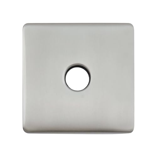 Bitray Duscharm-Flansch, 8,9 cm, quadratisch, Duscharm-Flansch-Abdeckplatten, Wasserhahn-Abdeckplatte, gebürstetes Silber Bitray Duscharm-Flansch, 8,9 cm, quadratisch, Duscharm-Flansch-Abdeckplatten, Wasserhahn-Abdeckplatte, gebürstetes Silber von Bitray