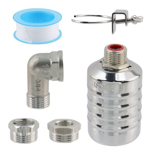 Bitray Wasser Schwimmerventil Edelstahl Automatische Wasserstandskontrolle Schwimmerventil für Wassertank Bitray Wasser Schwimmerventil Edelstahl Automatische Wasserstandskontrolle Schwimmerventil für Wassertank von Bitray