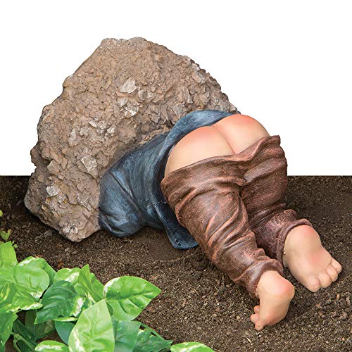 Bits and Pieces - Little Digger Lustige Gartenstatue – aus strapazierfähigem Polyresin – perfekte Gartenskulptur von Bits and Pieces