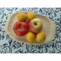 Kleines Weidenfutter Obst Tablett Handgeschnitzt Holzschale von Bitsnbeauts