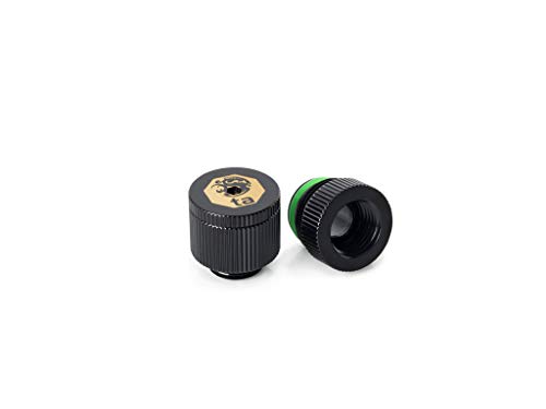 Bitspower Touchaqua Wasserauslass G1/4 Zoll AG - 2er-Pack, Schwarz für Desktop-Wassergekühlung Bitspower Touchaqua Wasserauslass G1/4 Zoll AG - 2er-Pack, Schwarz für Desktop-Wassergekühlung von Bitspower