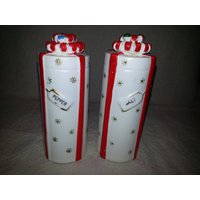 Napco Tall Zylinder Geschenk Verpackt Salz & Pfeffer Set von BitterSweetRidgeLLC