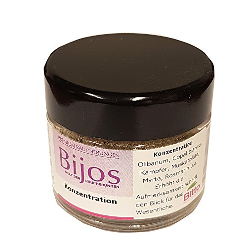 Bijos Räuchermischung Räucherwerk im 50 ml Glas Konzentration von Bitto