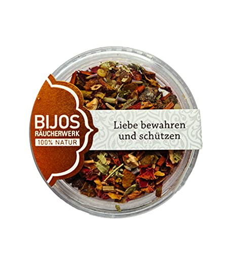 Bijos Räuchermischung Räucherwerk im 50 ml PS-Glas Liebe bewahren und schützen von Bitto