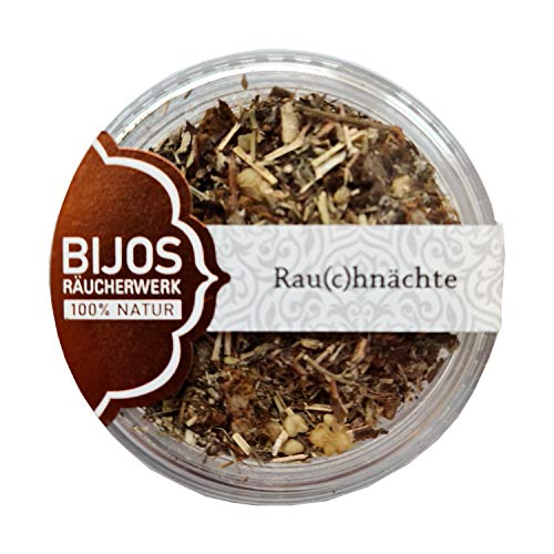 Bijos Räuchermischung Räucherwerk im 50 ml PS-Glas Rau(c) hnächte, 11.5 g von Bitto