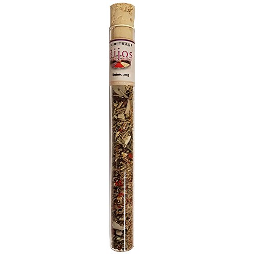 Bitto Räucherwerk FAIR Trade in 35 ml Glasröhre Reinigung - reinigende Mischung für Ihren Wohnraum, Schmuck, etc. von Bitto