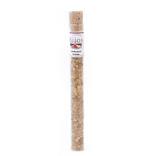 Bitto Räucherwerk Weihrauch in 35 ml Glasröhre Eritrea - klärt die Sinne, schafft Reinheit und Ruhe von Bitto