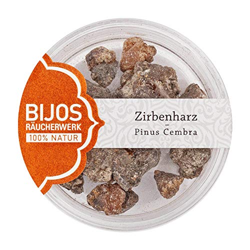 Bitto Räucherwerk im 50 ml PS-Glas Pinus Cembra Siberica aus Sibirien Zirbenharz von Bitto