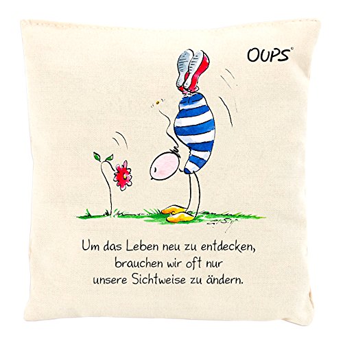 Kräuter Duftkissen Duftkuschler mit Einer liebenswerten Botschaft von Oups: Um das Leben neu zu entdecken..., 11x11 cm von Bitto