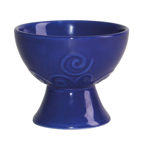 Räucherkelch Helena blau, Räuchergefäß aus Keramik, Räucherschale, H: 9 cm, Ø 12,5 cm von Bitto