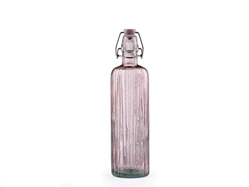 BITZ - Wasserflasche - KUSINTHA - Bügelverschluss - Glas - 0,75l - rosa von BITZ