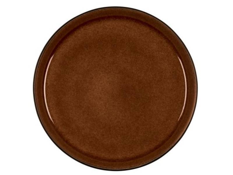 Bitz Frühstücksteller Frühstücksteller black / amber 21 cm, Dessertteller Gastro 21cm Schwarz/Amber von Bitz