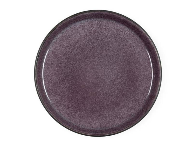 Bitz Frühstücksteller Frühstücksteller black / lilac 21 cm, Dessertteller Gastro 21cm Schwarz/Lila von Bitz