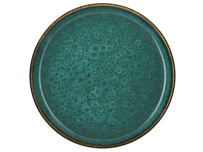 Bitz Frühstücksteller Frühstücksteller matt green / shiny green 21 cm, Dessertteller Gastro 21 cm Grün/Grün von Bitz