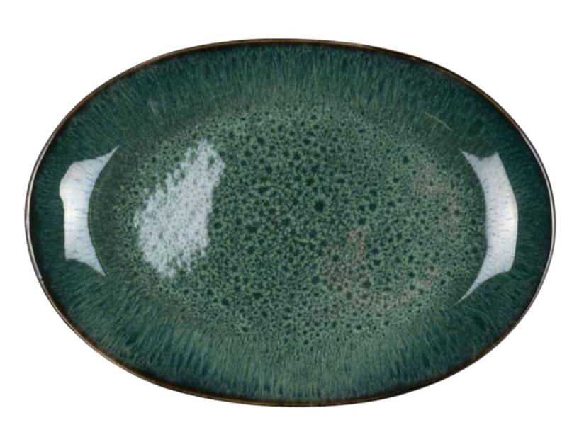 Bitz Servierplatte Platte black / green 36 x 25 cm, Steinzeug, (Platten), Platte oval 36x25 cm Steinzeug Schwarz/Grün Bitz Servierplatte Platte black / green 36 x 25 cm, Steinzeug, (Platten), Platte oval 36x25 cm Steinzeug Schwarz/Grün von Bitz
