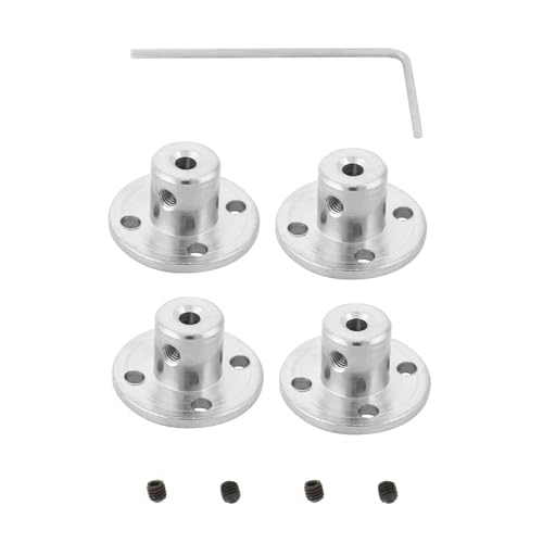 Flanschkupplung BiuZi 4Pcs M3 Top Wire Starre Flanschkupplung Galvanisiertes Eisen Motorführung Wellenkupplung ID 3mm AD 10mm von BiuZi