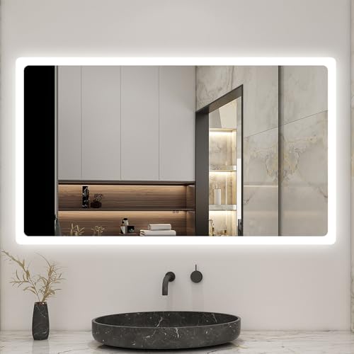 Biubiubath Badspiegel mit Beleuchtung 140x80cm Sensor-Schalter Beschlagfrei Kaltweiß dimmbar Memory-Funktion LED Wandspiegel IP44 Biubiubath Badspiegel mit Beleuchtung 140x80cm Sensor-Schalter Beschlagfrei Kaltweiß dimmbar Memory-Funktion LED Wandspiegel IP44 von Biubiubath