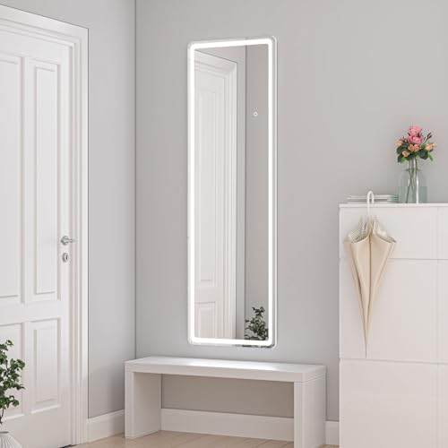 Biubiubath LED Standspiegel 160×50cm 3 Lichfarbe dimmbar Touch/Wandschalter Hängespiegel 2 in 1 Ganzkörperspiegel Wandspiegel Ankleidespiegel Garderobenspiegel Biubiubath LED Standspiegel 160×50cm 3 Lichfarbe dimmbar Touch/Wandschalter Hängespiegel 2 in 1 Ganzkörperspiegel Wandspiegel Ankleidespiegel Garderobenspiegel von Biubiubath