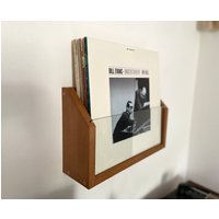 Lp-Schallplattenhalter Aus Holz Zur Wandmontage | Schallplattendisplay Vinylregal Wanddeko von BixDesignShop