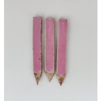 Pflanzenstecker Keramik Rosa von BixlisToepferstudio
