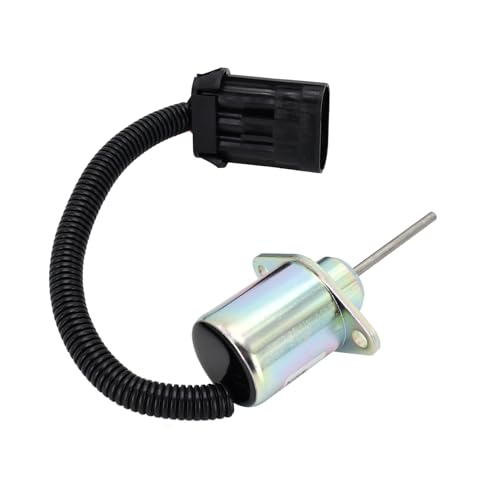 1E152-60011 1E15260011 1503ES-12A5SUC9S 12 V Kraftstoffabsperr-Magnetventil, kompatibel mit Kubota Motor V2203 CT4-134DI 134DI V2203-DI 05 06 1500 Serie Bagger KK X161 2 KX101 KX151 von Biyouparts