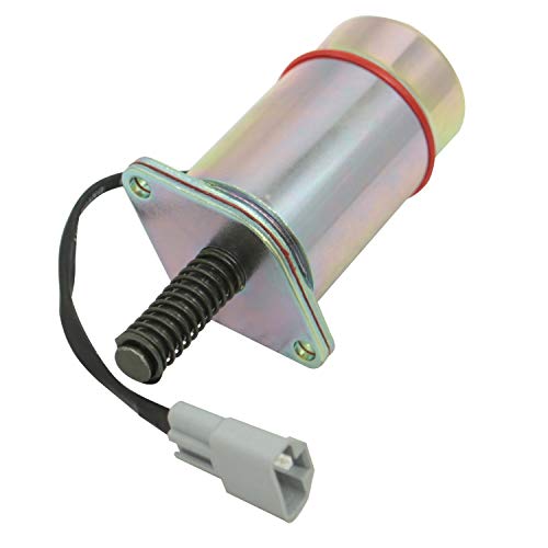 Biyouparts 12 V Kraftstoffabschalt-Magnetspule D513A30 D513-A30, kompatibel mit Detroit-Dieselmotor, 8,2 l, kompatibel mit Trombetta Scherenhebebühne von Biyouparts