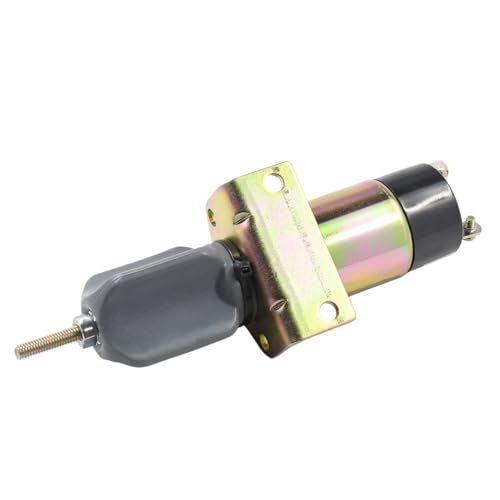 Biyouparts 1504-24C2U1B1S1 1500-2057 1504-12C2U1B1S1 24 V Kraftstoffabschalt-Magnetspule, kompatibel mit Kubota-Motor DF-750, kompatibel mit Woodward Magnetspule von Biyouparts