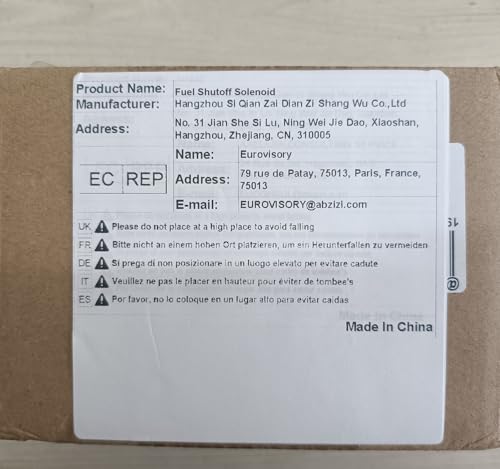 Biyouparts 2001-12E2U1B2S1A Kraftstoffabschalt-Magnetspule 2001-12E2U1B2, kompatibel mit Woodward Biyouparts 2001-12E2U1B2S1A Kraftstoffabschalt-Magnetspule 2001-12E2U1B2, kompatibel mit Woodward von Biyouparts