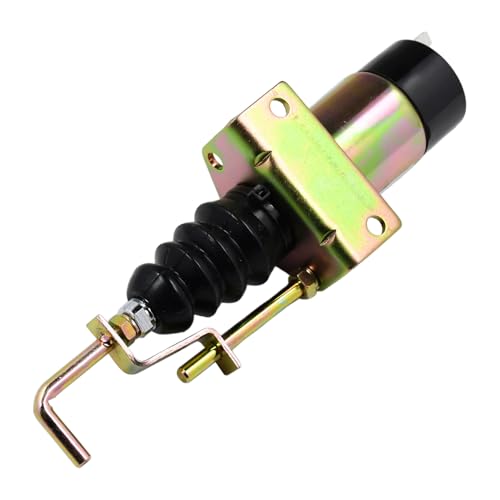 Biyouparts 366-07197 SA-3405-T 36607197 12 V Kraftstoffabschalt-Magnetspule, kompatibel mit Lister Petter Motor LPW LPWS LPWT, kompatibel mit Deutz Motor F3L1011 F3M1011, kompatibel mit Bobcat-Motor von Biyouparts