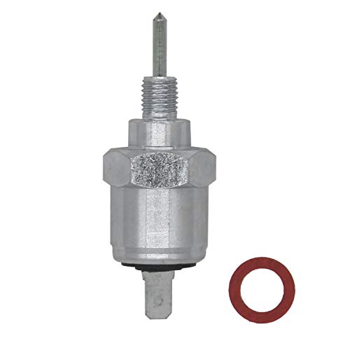 Biyouparts M122917 M774487 21188-2009 Kraftstoffabschalt-Magnetspule, kompatibel mit Kawasaki Motor FD501V FD501D FD590V FE400D 4X2, kompatibel mit John Deere Rasentraktor 245 260 265 170 175 180 180 von Biyouparts